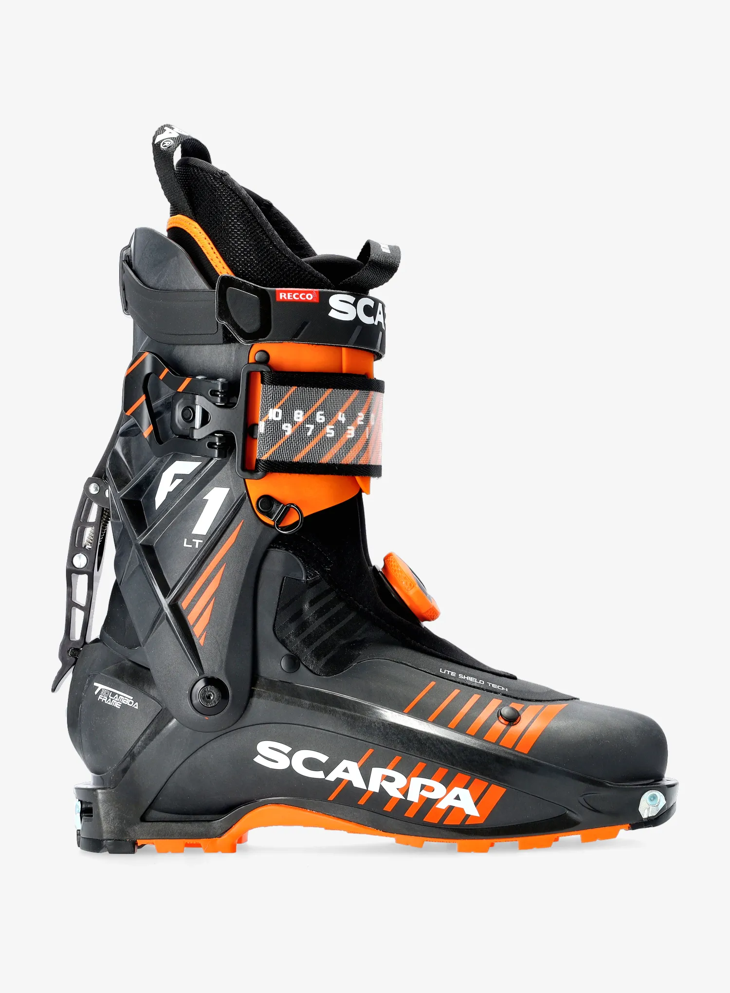 Tourenskischuhe Scarpa F1 LT - carbon/orange
