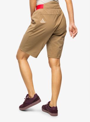 Bikeshorts Damen Schoffel Shorts Mellow Trail - soft walnut