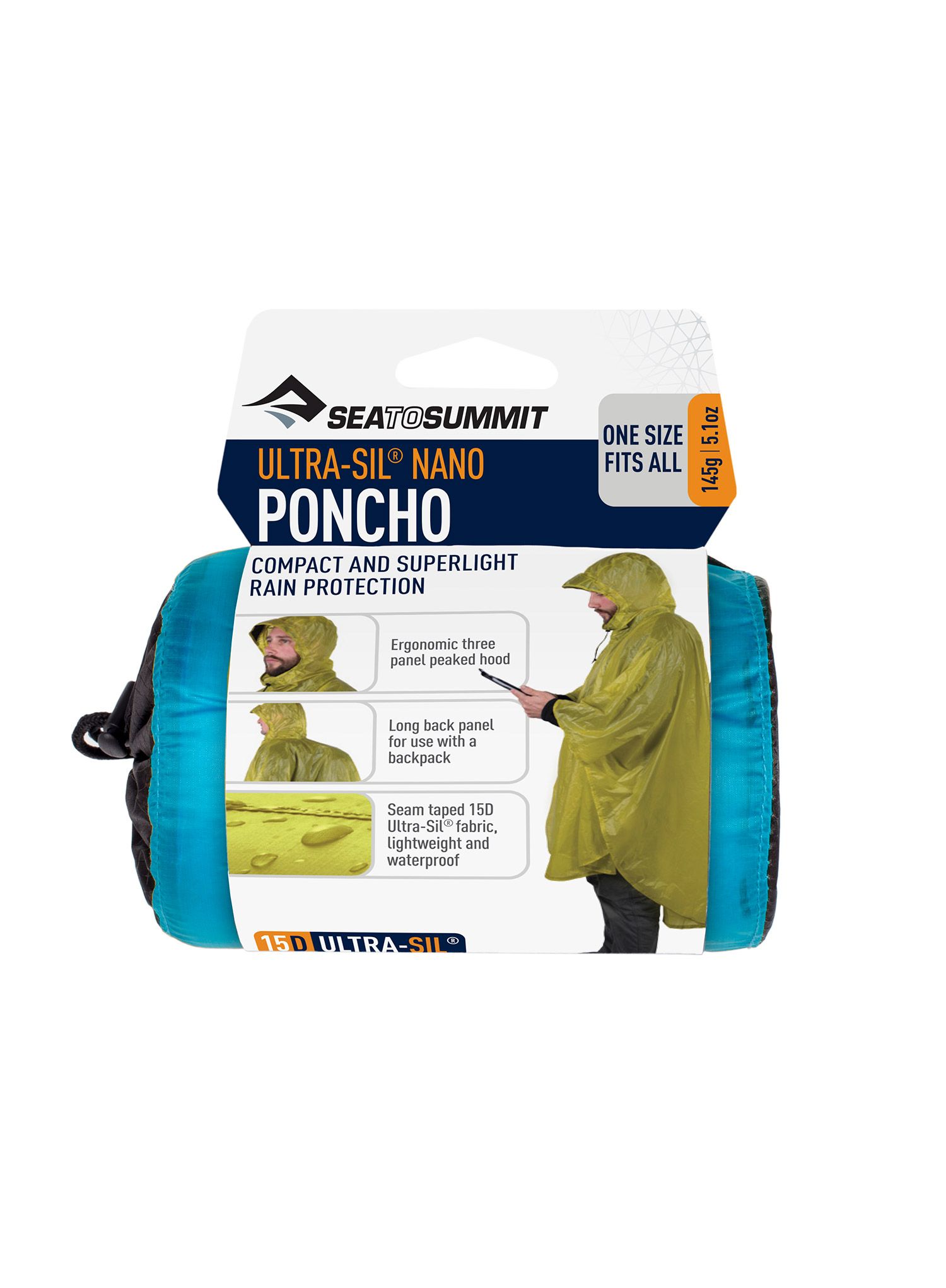 Poncho Sea To Summit Ultra-Sil Nano Poncho - blue