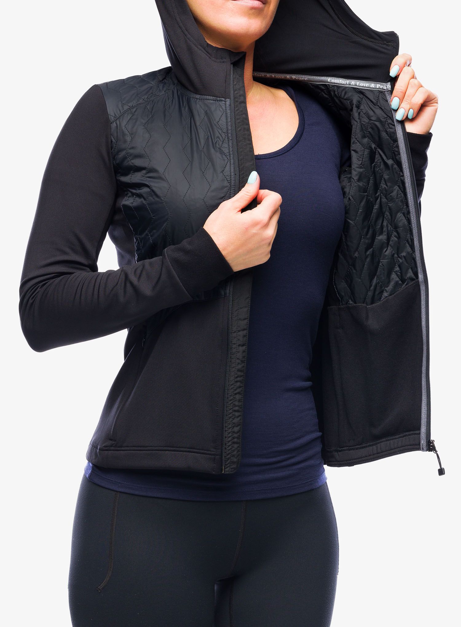 Pullover Damen Sensor Infinity Zero Jacket - black