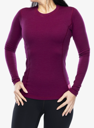Funktionsshirt Herren Langarm Sensor Merino DF Tee L/S - lilla