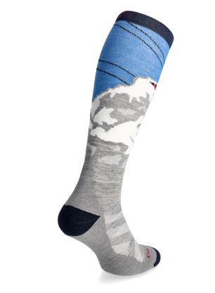 Merinosocken Darn Tough Heady Yeti OTC Midweight with Cushion - gray