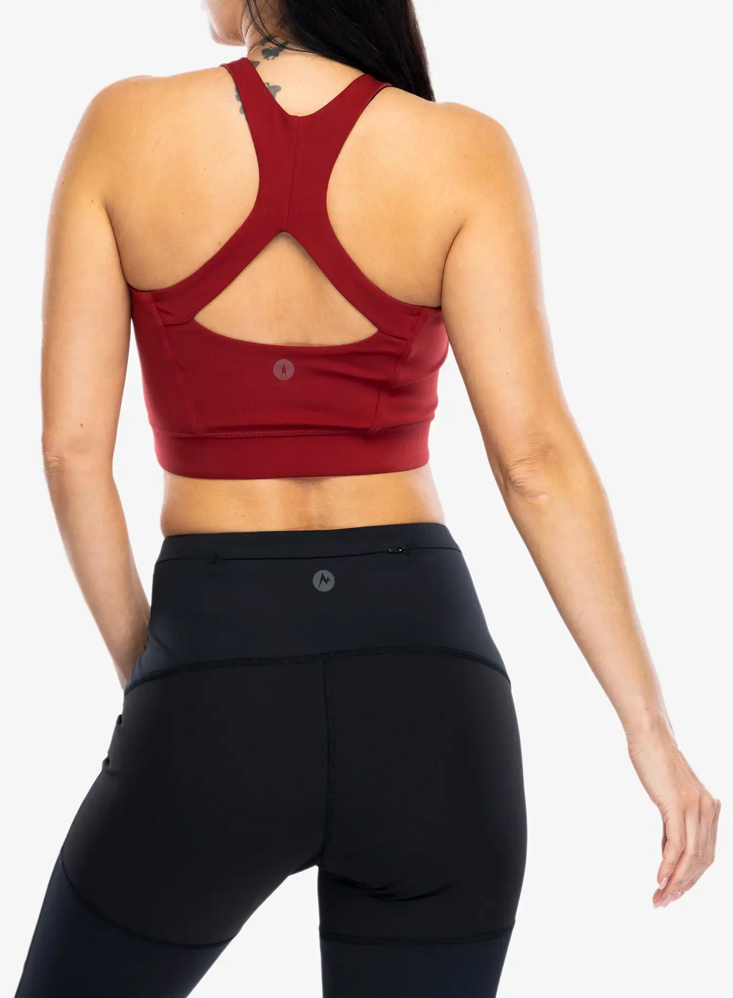 Sport-BH Smartwool Active Crop Bra - currant