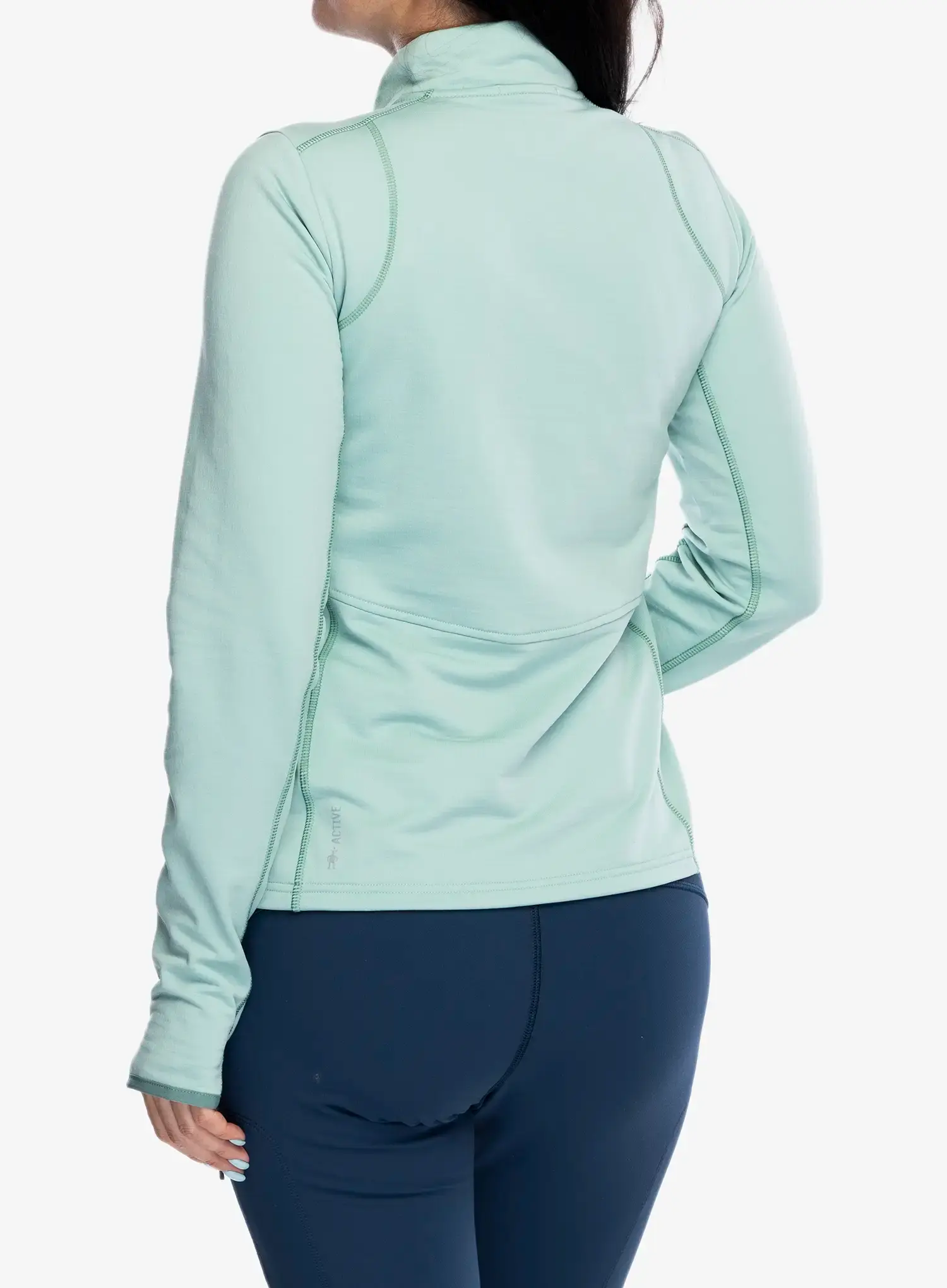 Pullover Damen Smartwool Active Fleece 1/2 Zip - arctic green