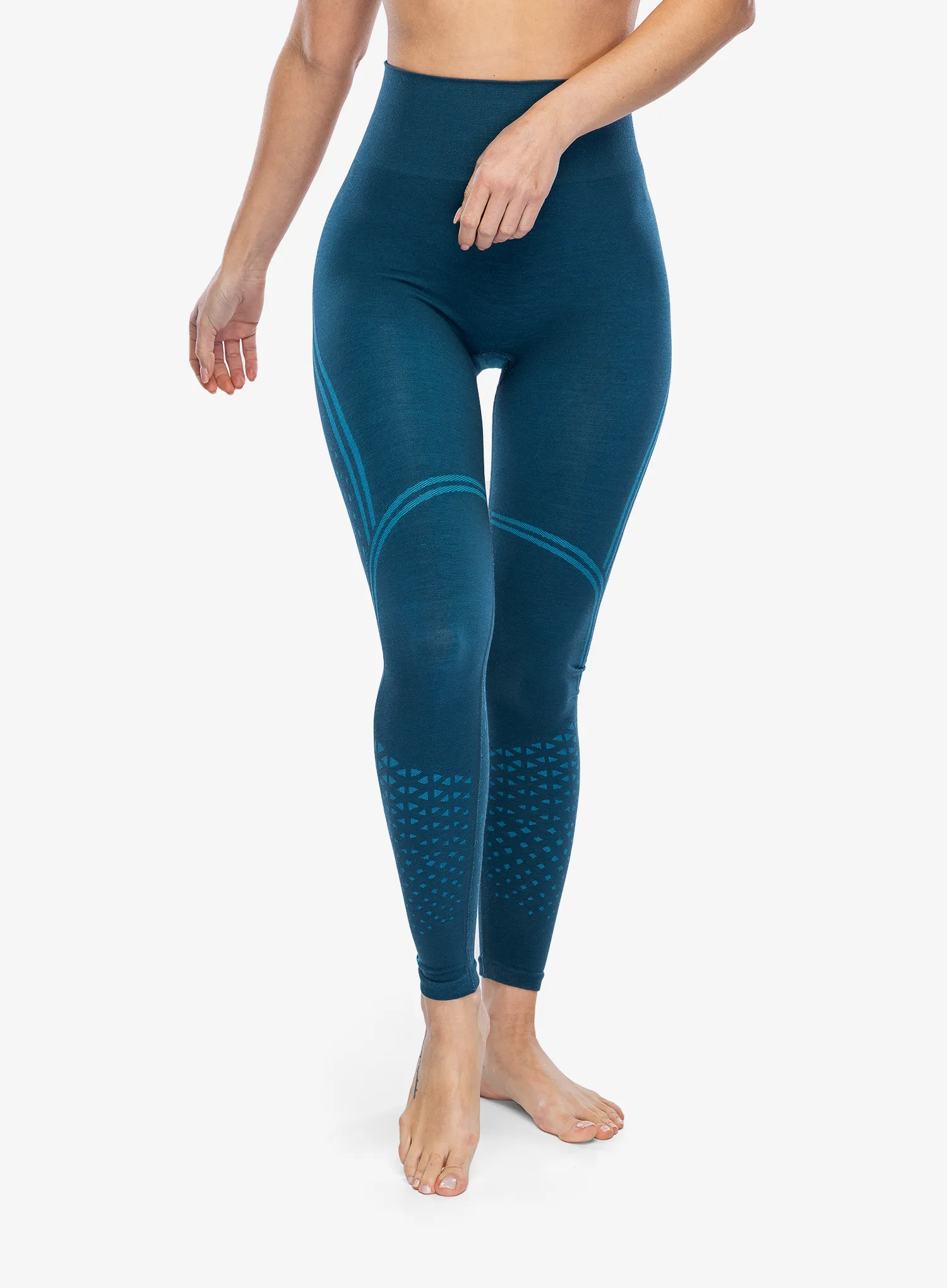 Thermounterhose Damen Smartwool Intraknit Active Base Layer Bottom - twilight blue/pool blue