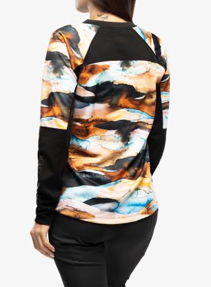 Radtrikot Damen Langarm Smartwool Mountain Bike LS Jersey - black