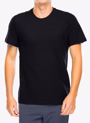 Merinoshirt Smartwool Perfect Crew Tee - black