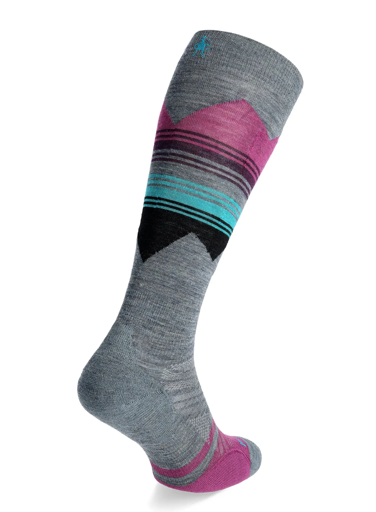Socken Damen Smartwool Ski TC Pattern OTC Socks - pewter blue