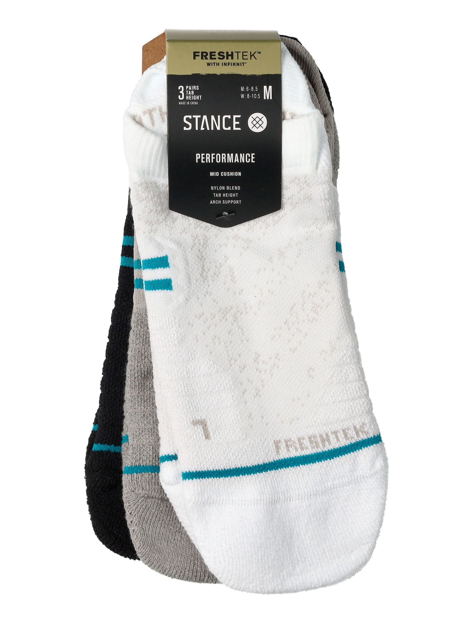 Laufsocken Herren Stance Athletic Tab 3 Pack - multi