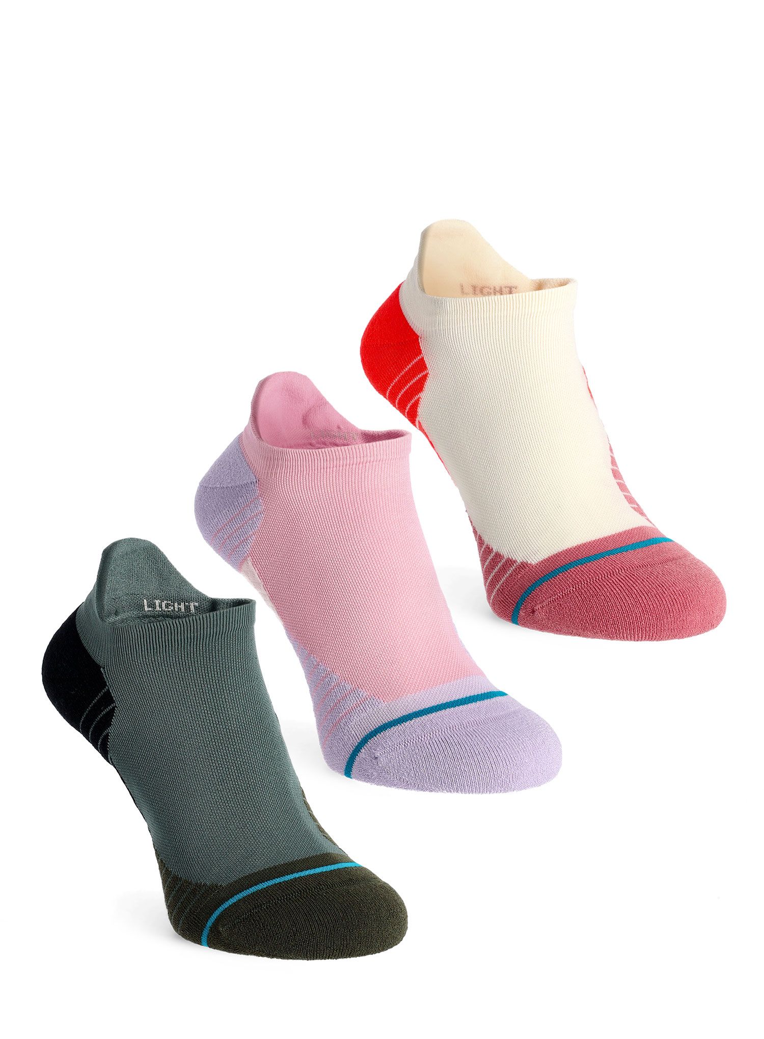 Laufsocken Damen Stance Core 3 Pack - lilacice