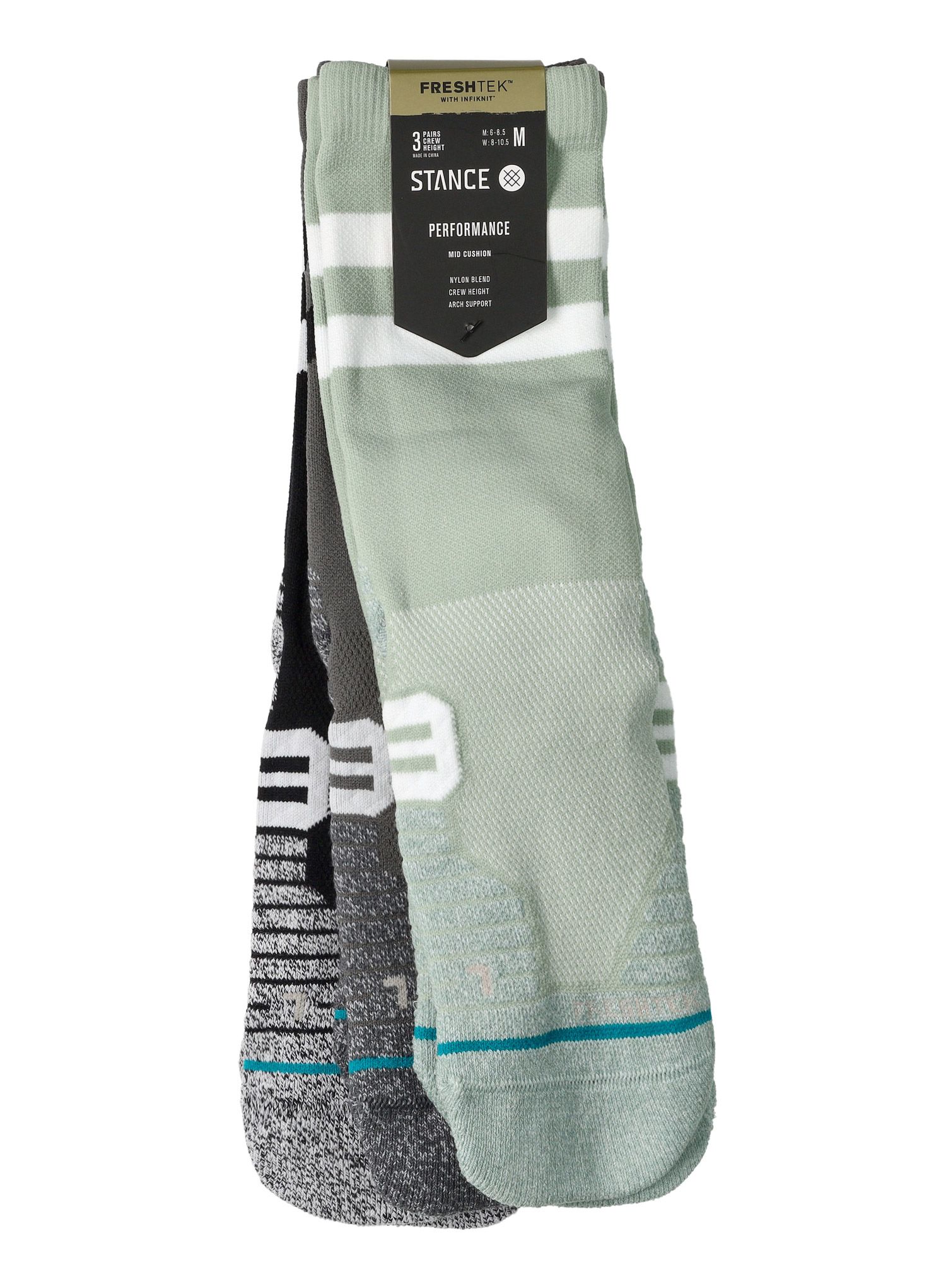Laufsocken Herren Stance Franchise Crew 3 Pack - multi