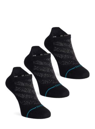 Laufsocken Herren Stance Run Ultralight Tab 3 Pack - black