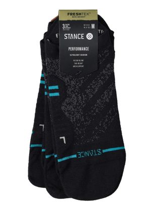 Laufsocken Herren Stance Run Ultralight Tab 3 Pack - black