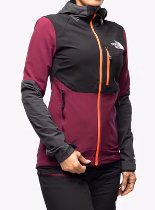Damen Softshelljacke The North Face Dawn Turn Hybrid Softshell Jacket - berry/grey