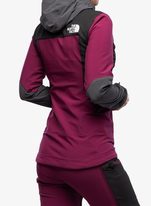 Damen Softshelljacke The North Face Dawn Turn Hybrid Softshell Jacket - berry/grey