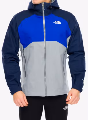 Regenjacke The North Face Stratos Jacket - monument grey/tnf blue