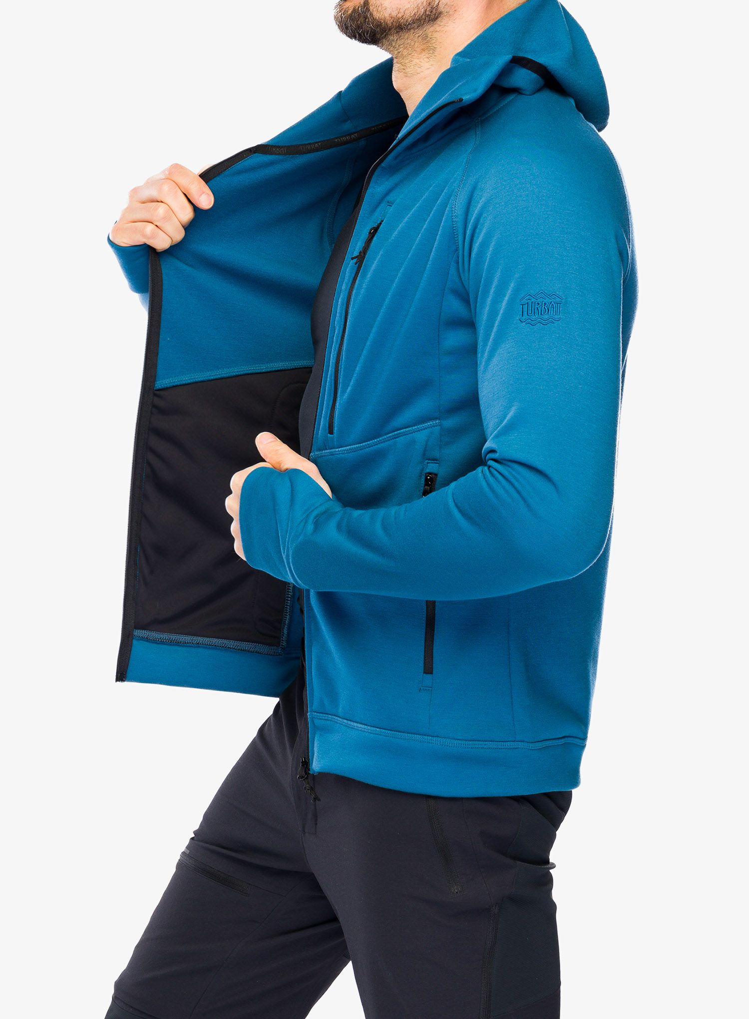 Hoodie Turbat Peak - midnight blue