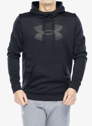 Hoodie Under Armour Armour Fleece Big Logo Hoodie - black/black