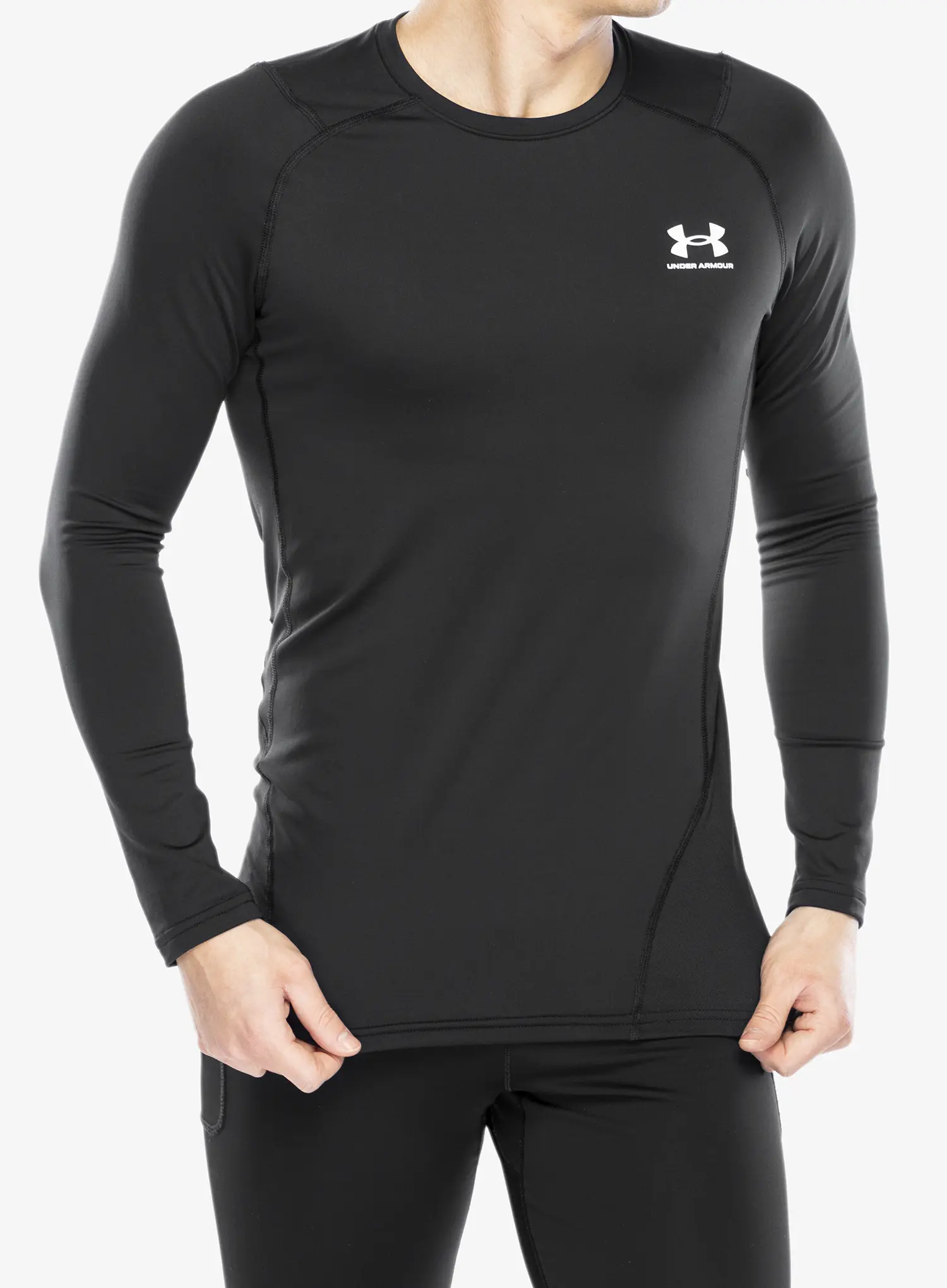 Pullover Under Armour ColdGear Fitted Crew - black/white