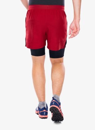 Laufshorts Under Armour Launch 5 inch 2-in-1 Short - earthen orange/black/reflectiv
