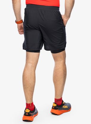 Laufshorts Under Armour Launch 7 inch 2-in-1 Short - black/black/reflective