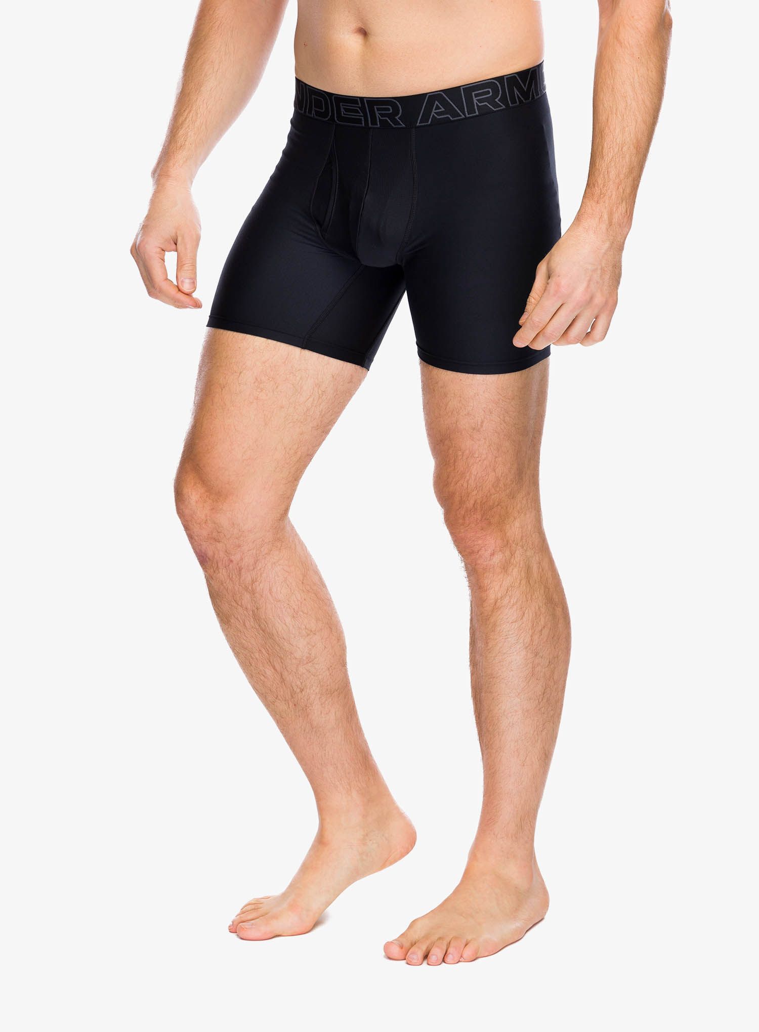 Boxershorts Under Armour Performance Tech 6 in 3-Pack Boxerjock - black/black/castlerock