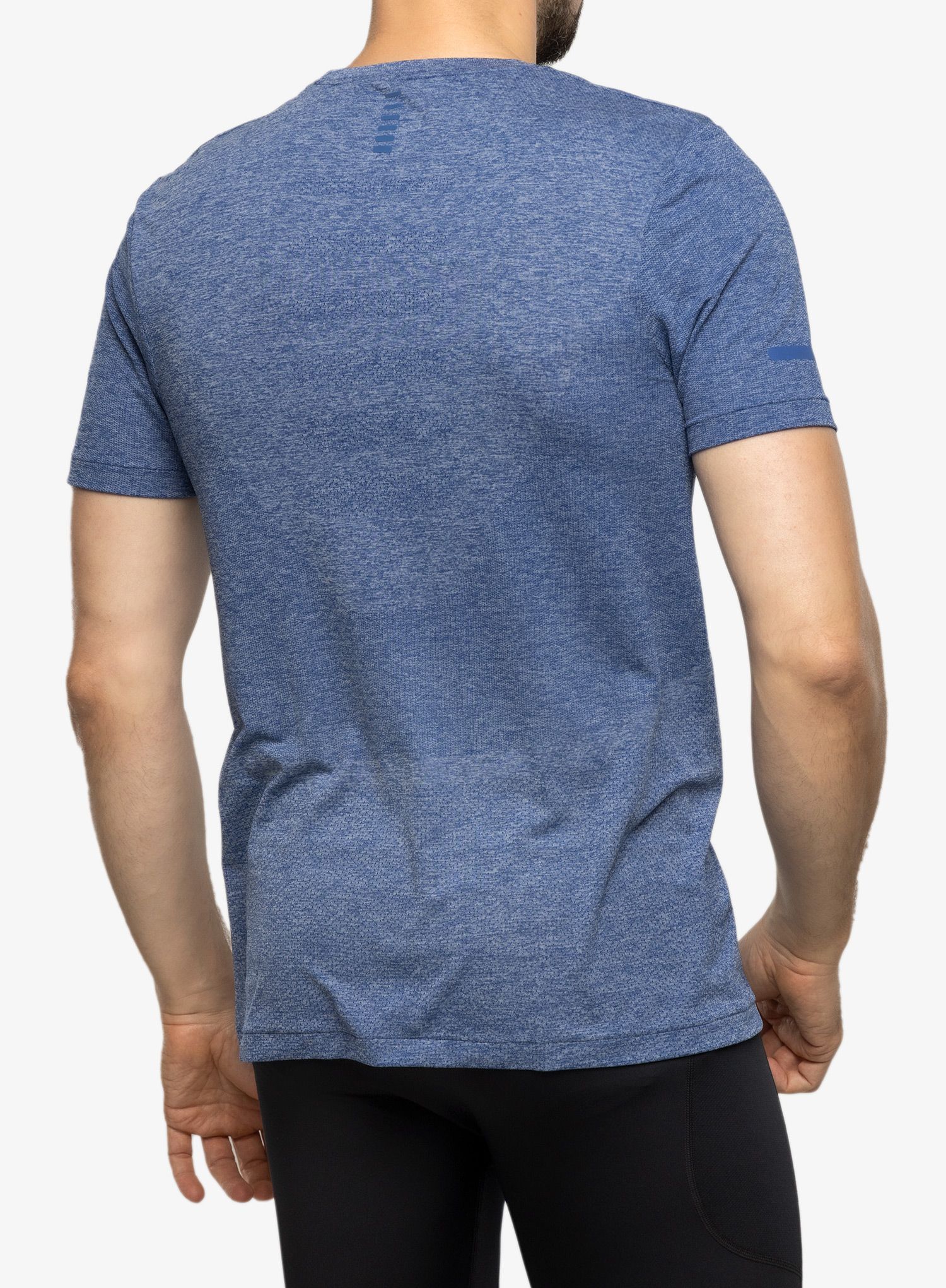 Laufshirt Under Armour Seamless Stride SS - blue mirage/reflective