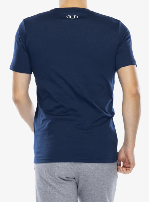 T-Shirt mit Aufdruck Under Armour UA Logo Short Sleeve - academy/white