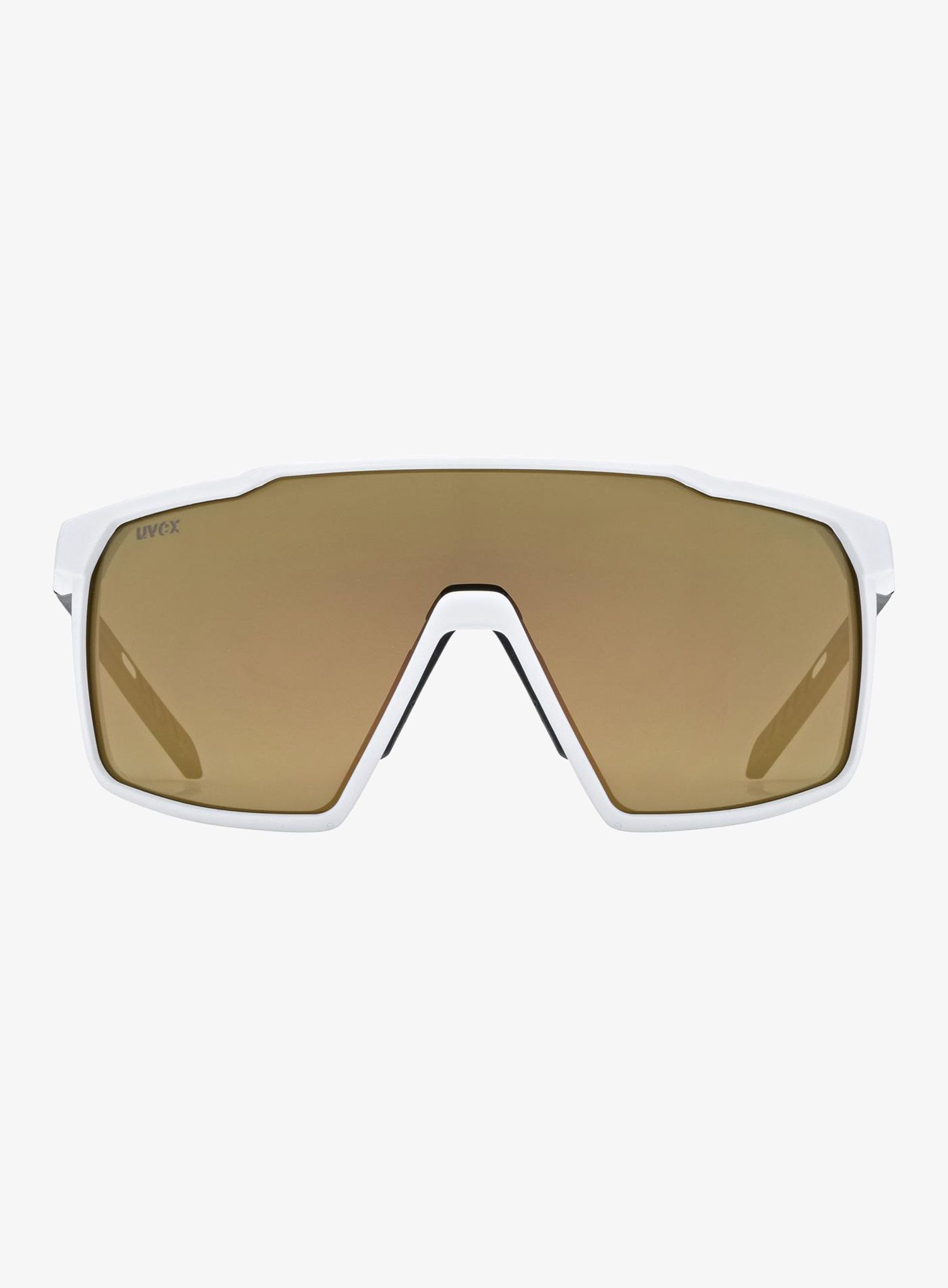 Fahrradbrille Uvex MTN Perform S - white matt/mir.gold