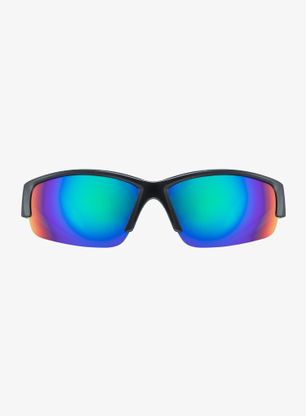 Sonnenbrille Uvex Sportstyle 215 - black matt green/mirror green