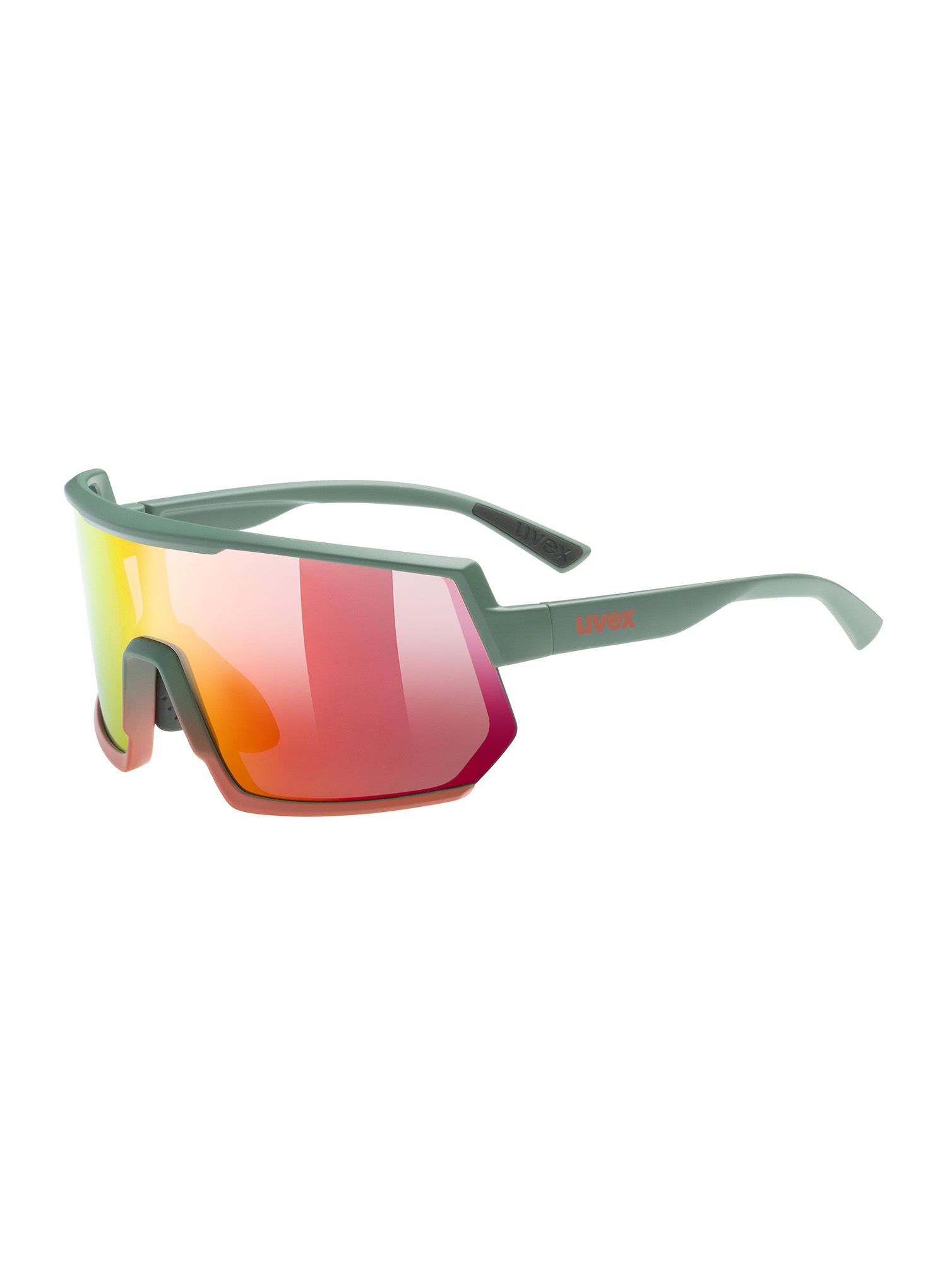 Fahrradbrille Uvex Sportstyle 235 - moss gr.gra/mir.red
