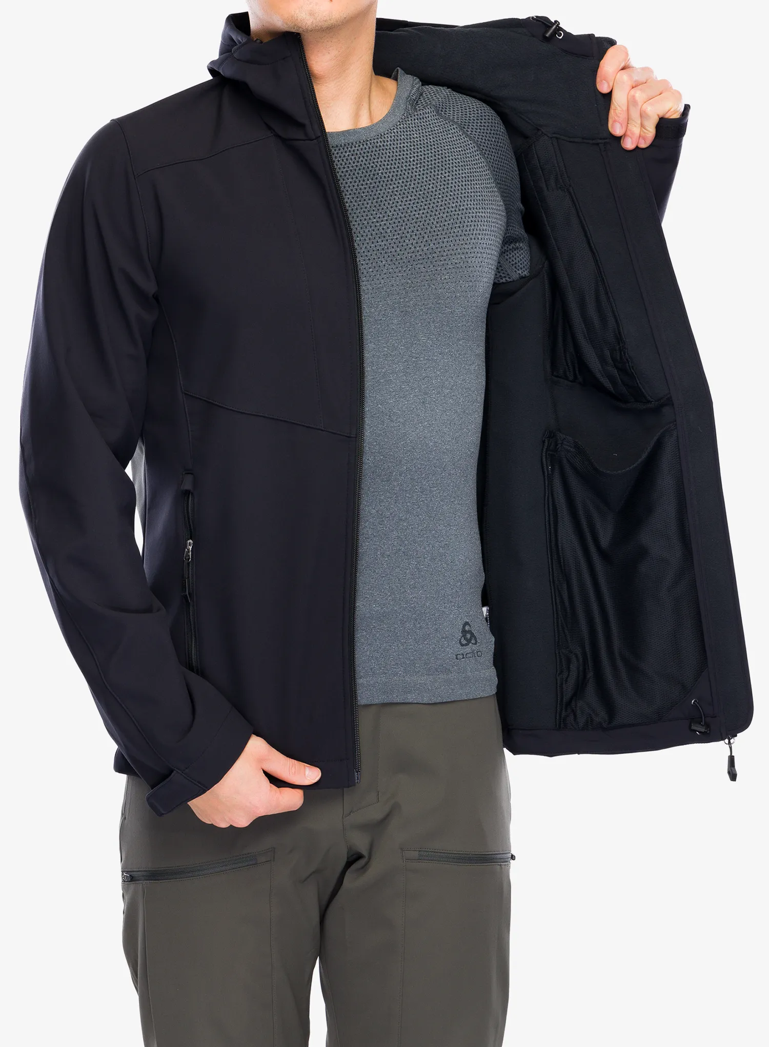 Softshelljacke Vaude Cyclone Hooded Jacket - black