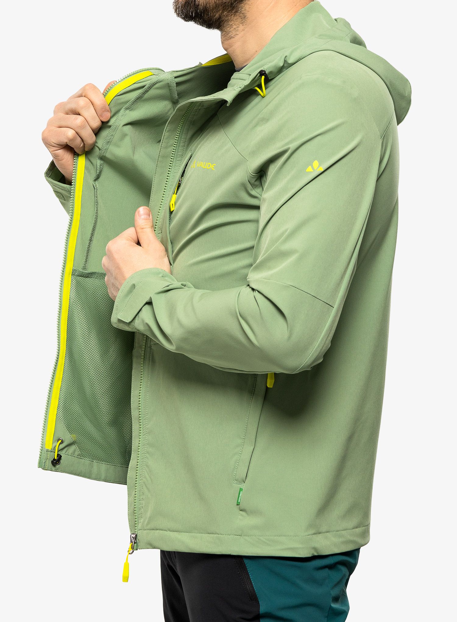 Softshelljacke Vaude Elope Wind Jacket - willow green