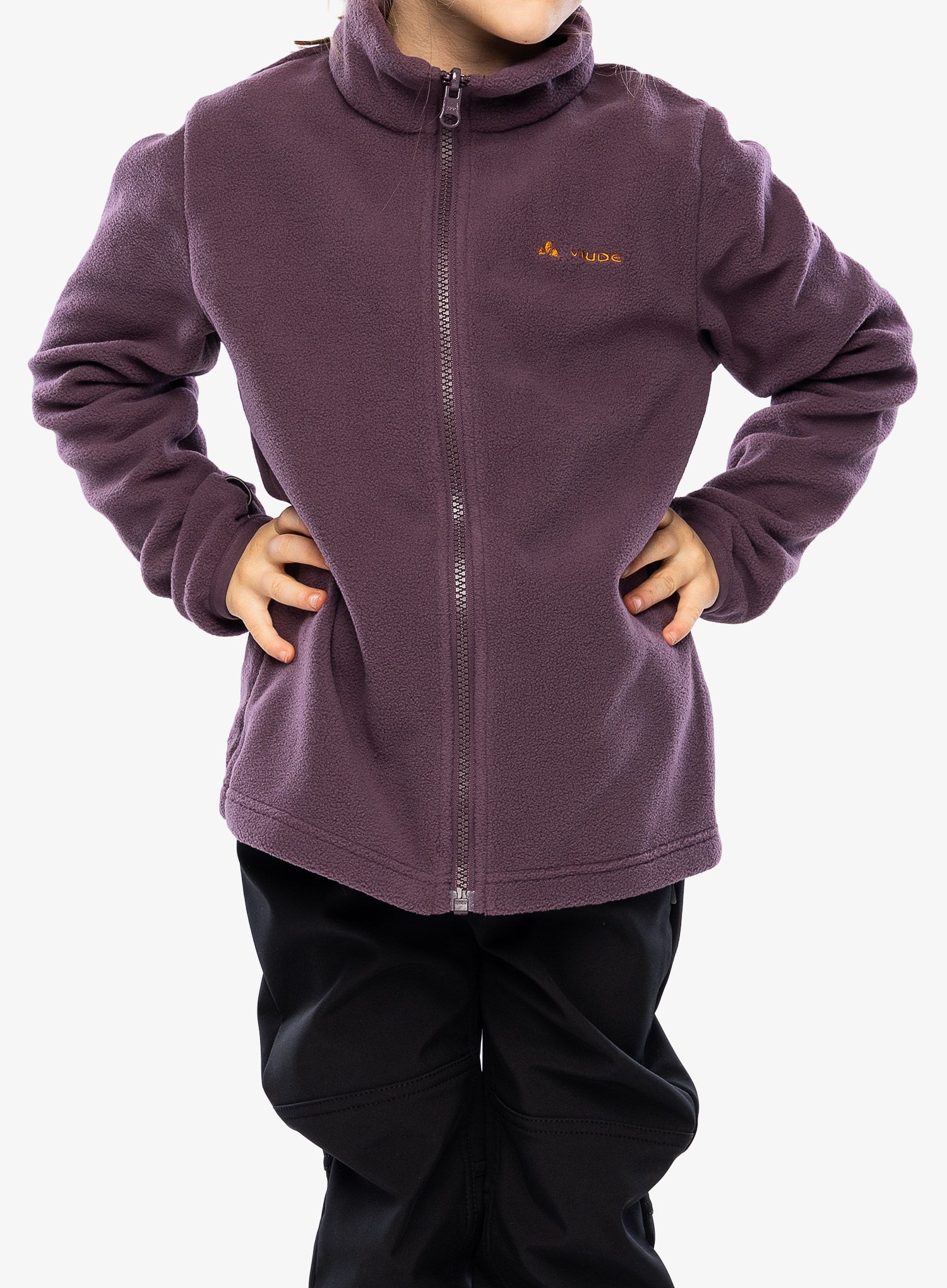 Jacke Mädchen Vaude Kids Campfire 3in1 Jacket - blackberry/brown