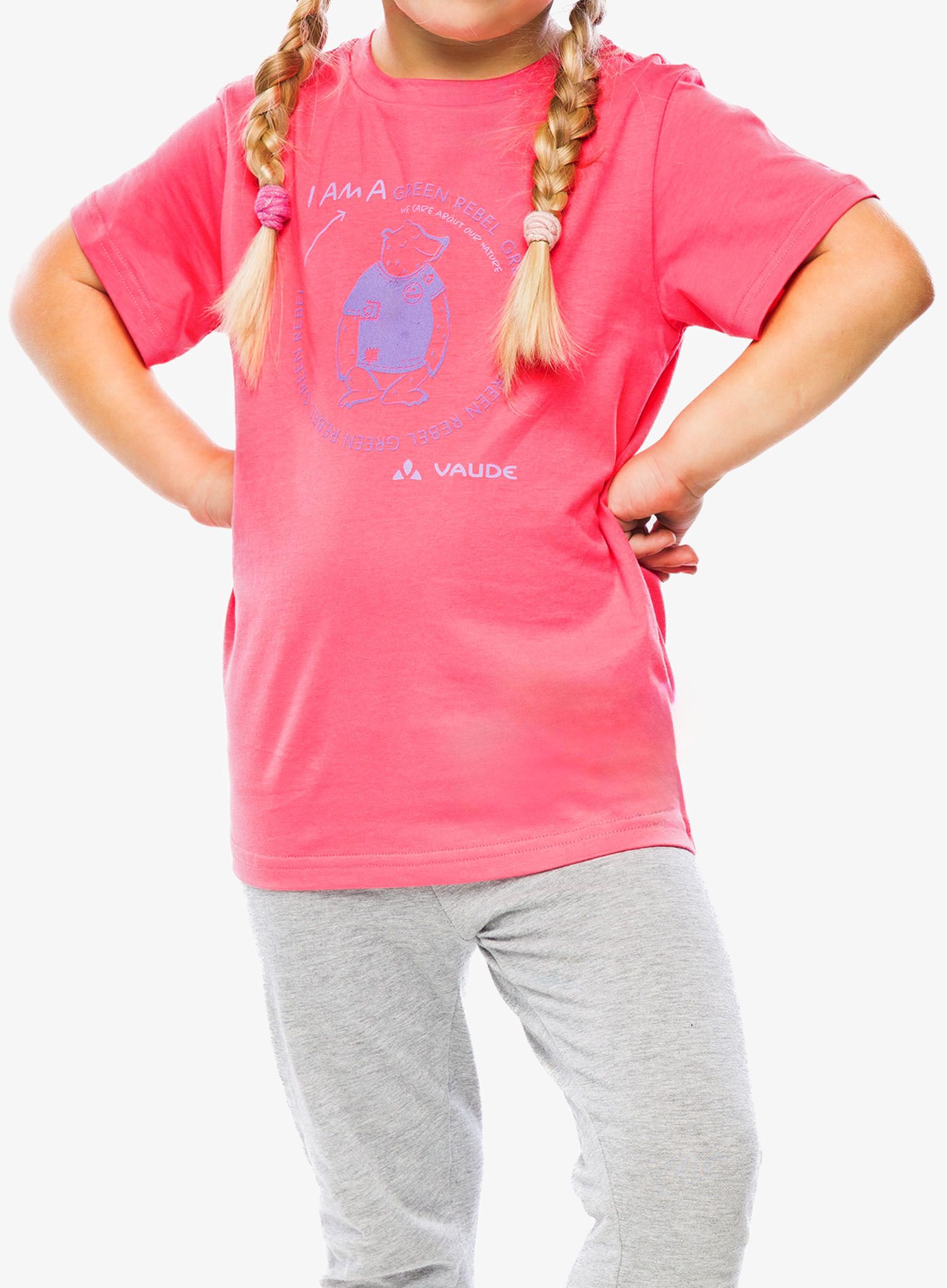 T-Shirt Mädchen Vaude Kids Lezza T-Shirt - pink/lilac