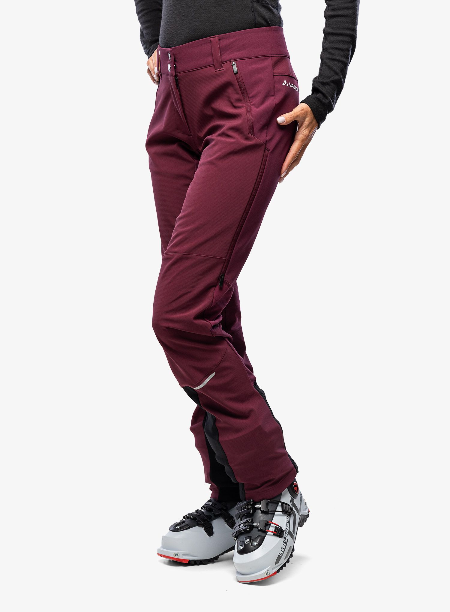 Softshellhose Damen Vaude Larice Pants IV - cassis