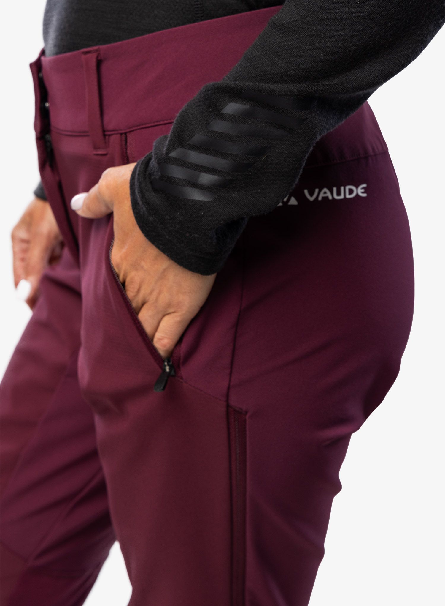 Softshellhose Damen Vaude Larice Pants IV - cassis