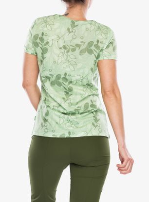 Funktionsshirt Damen Vaude Skomer AOP T-Shirt - willow green
