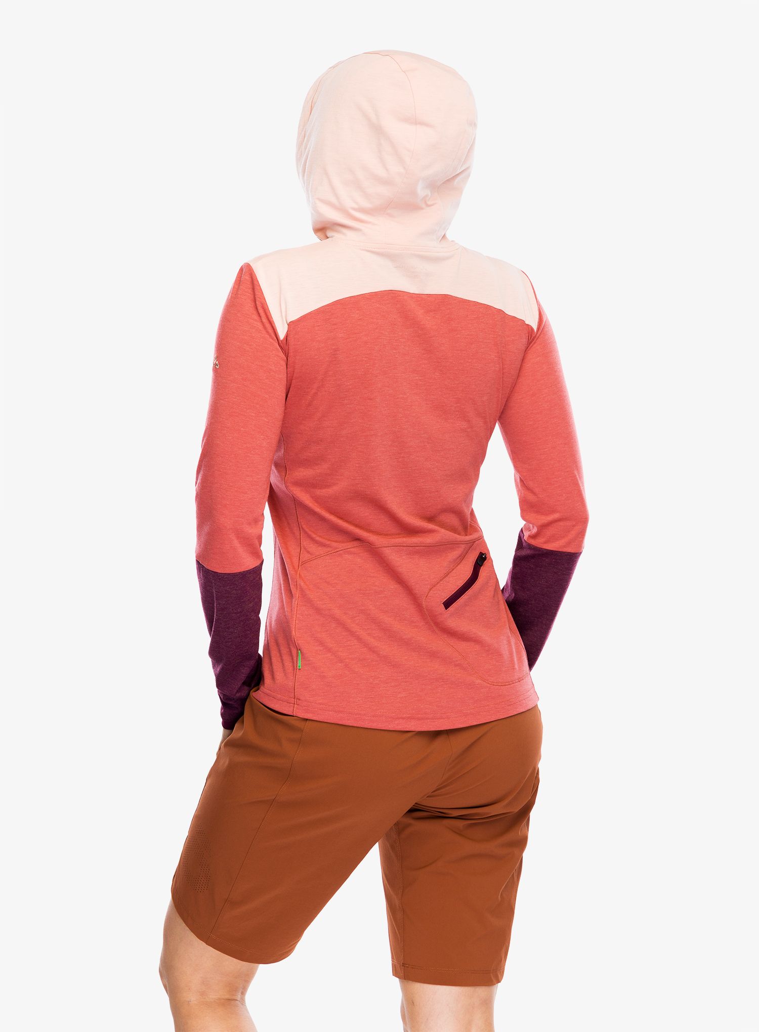 Kapuzenpullover Damen Vaude Tremalzo LS Shirt - brick