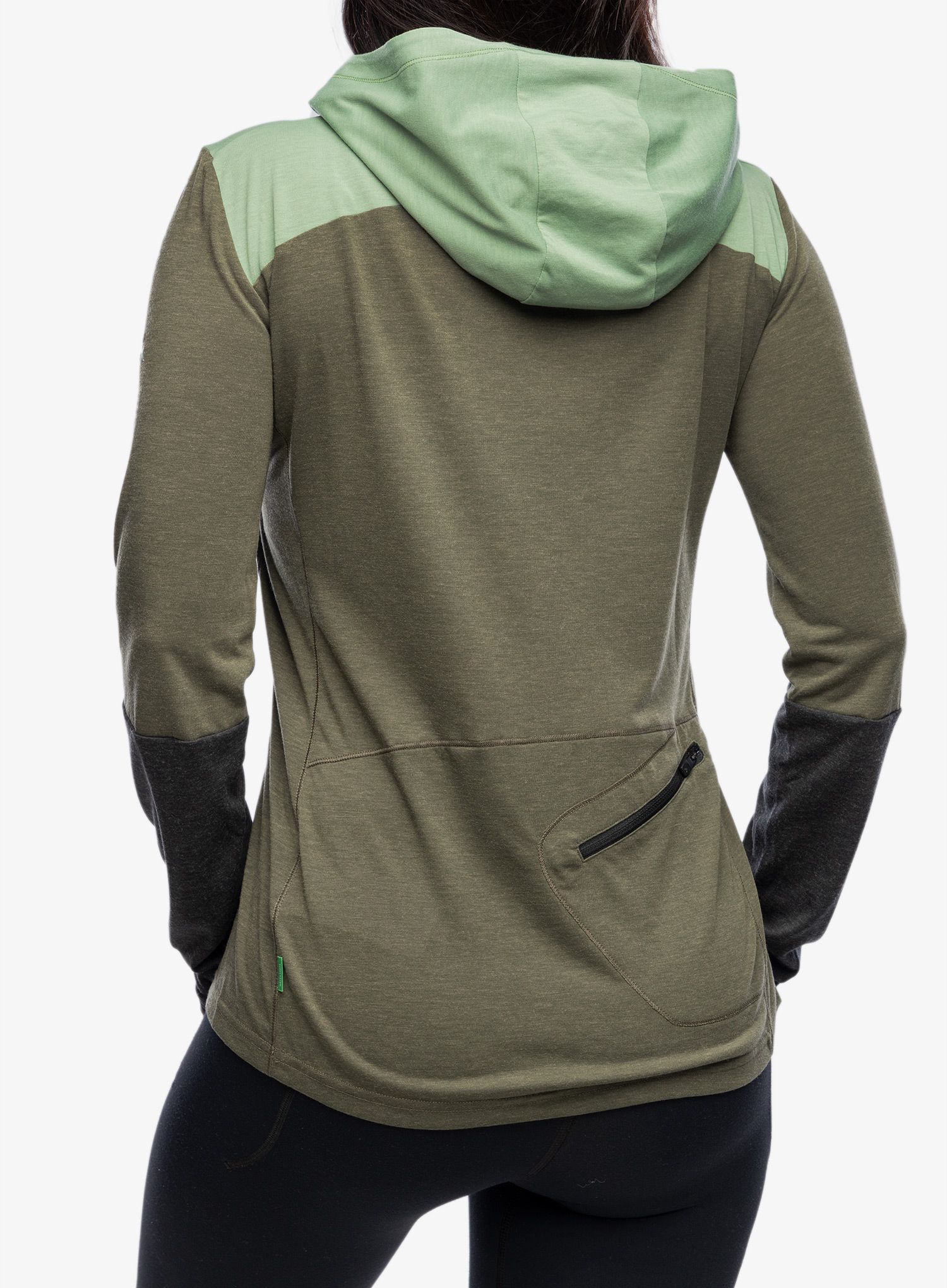 Kapuzenpullover Damen Vaude Tremalzo LS Shirt - khaki