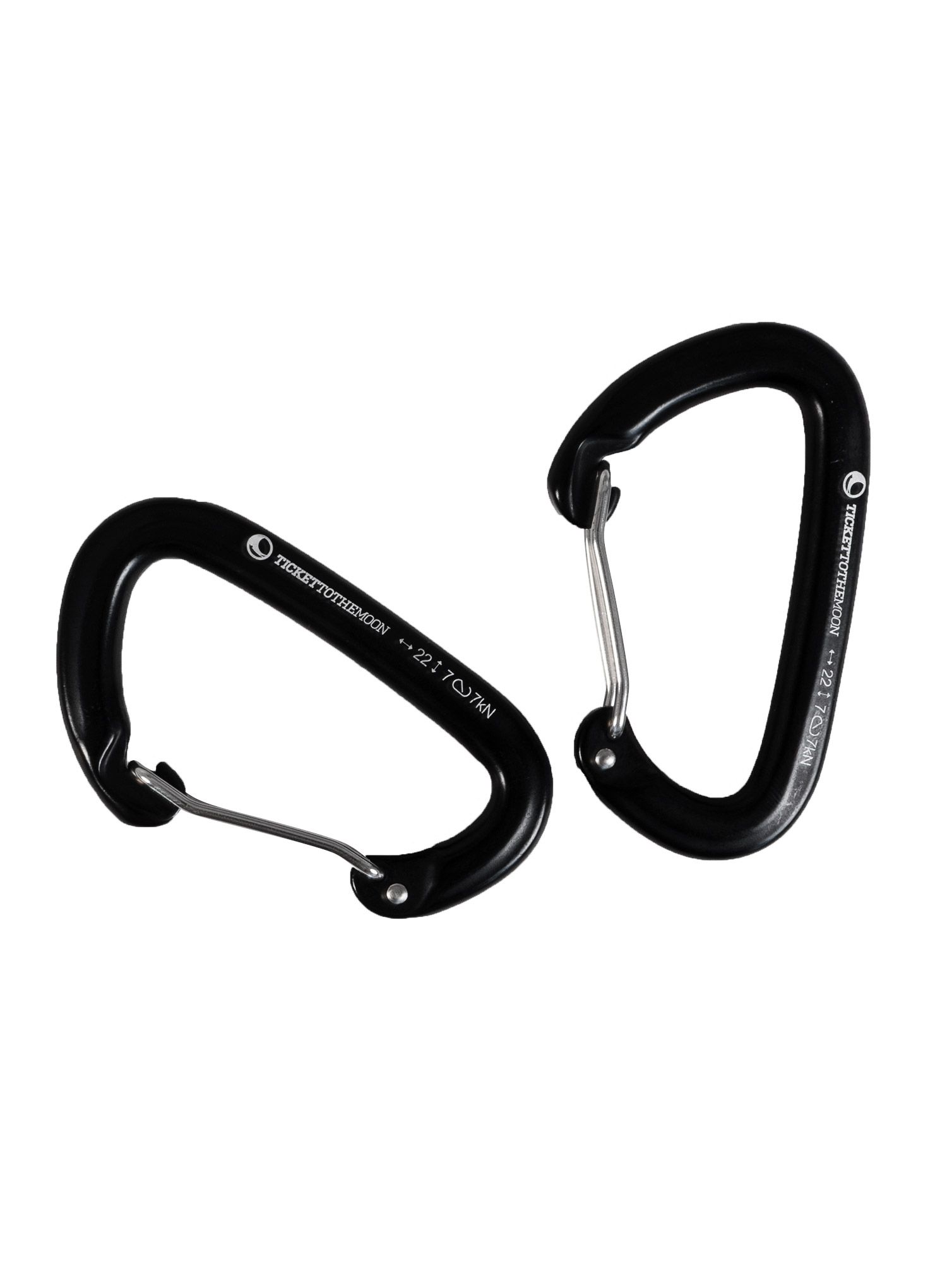 Karabiner-Set für Hängematte Ticket To The Moon Karabinki AL-7075 2-pack