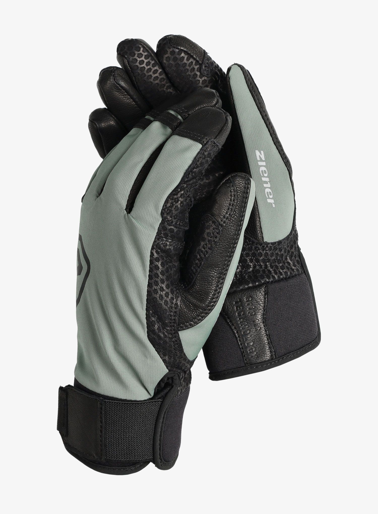 Wasserdichte Handschuhe Ziener Gaspar AS PR - green mud
