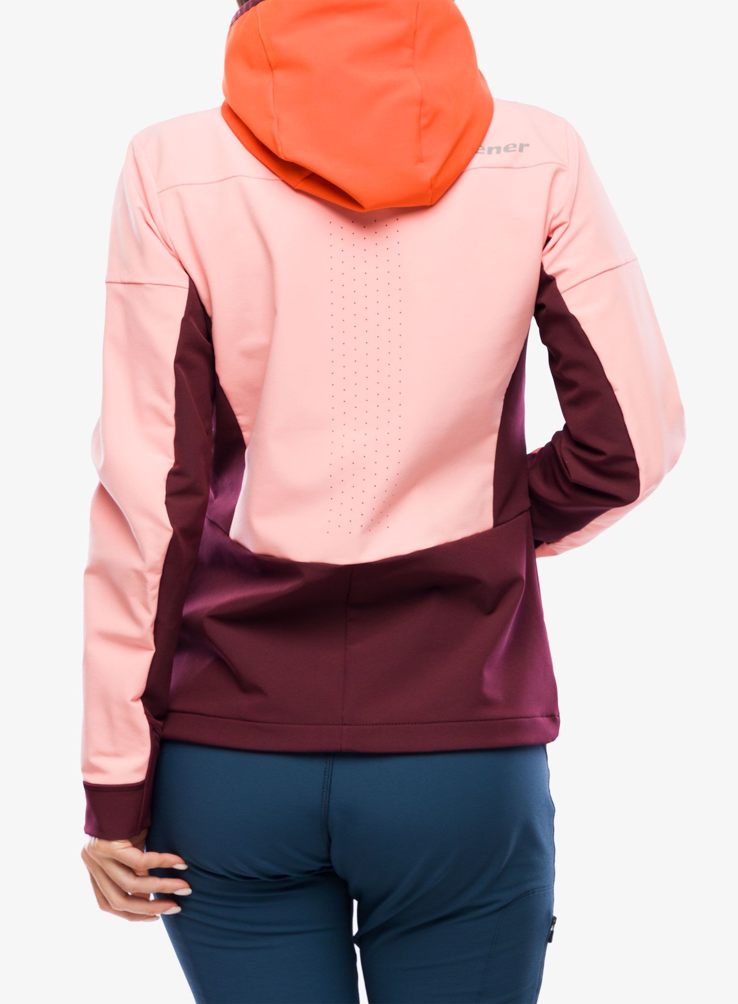 Pullover mit Reißverschluss Damen Ziener Nasinah - pink vanilla/new red