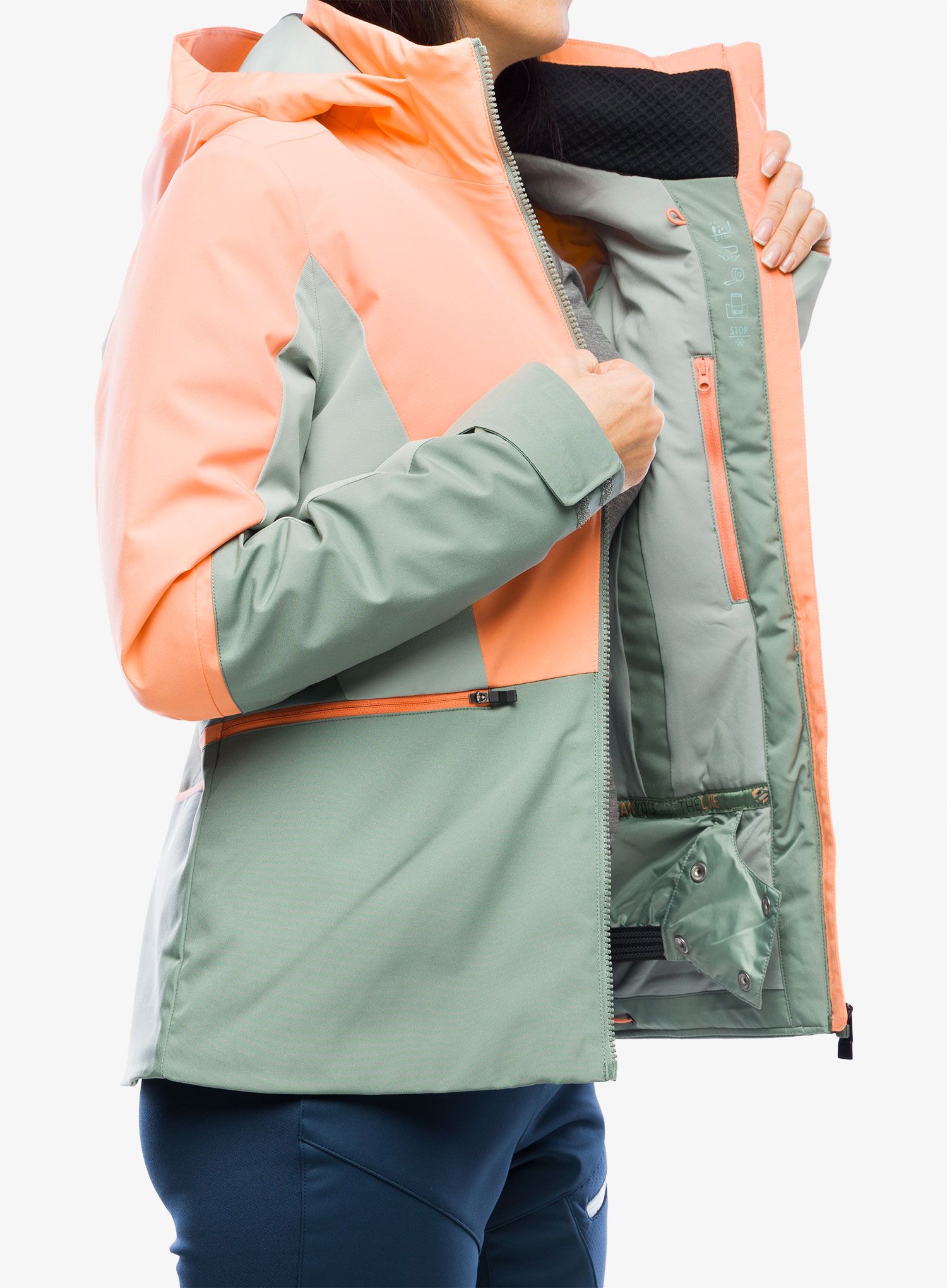 Skijacke Damen Ziener Taimi - vibrant peach