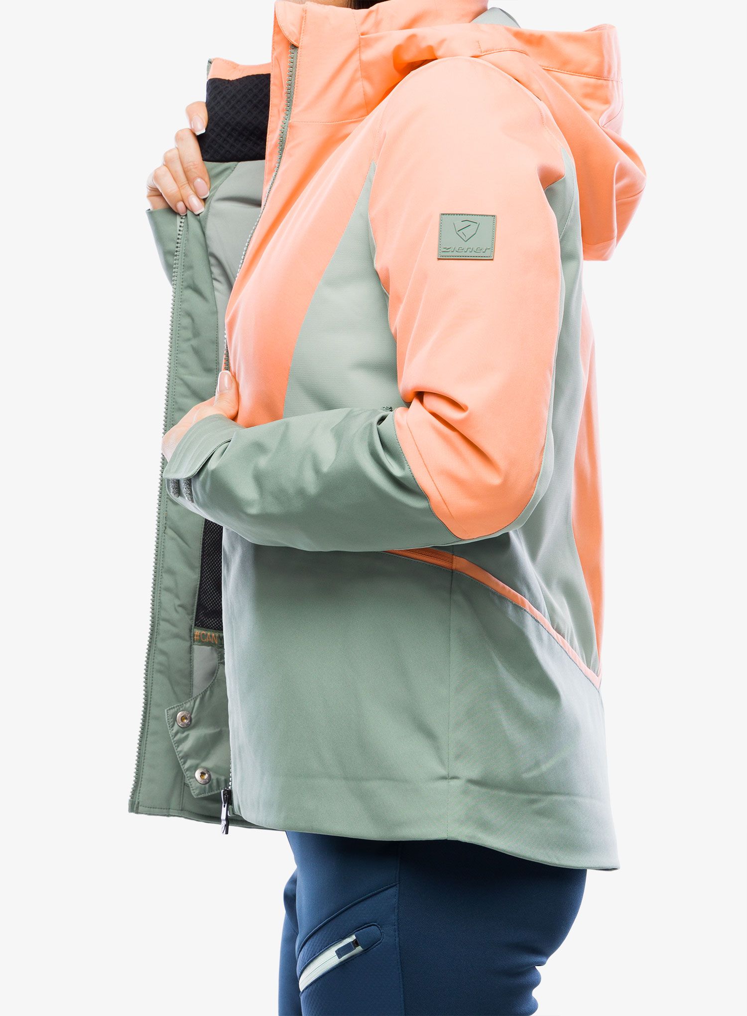 Skijacke Damen Ziener Taimi - vibrant peach