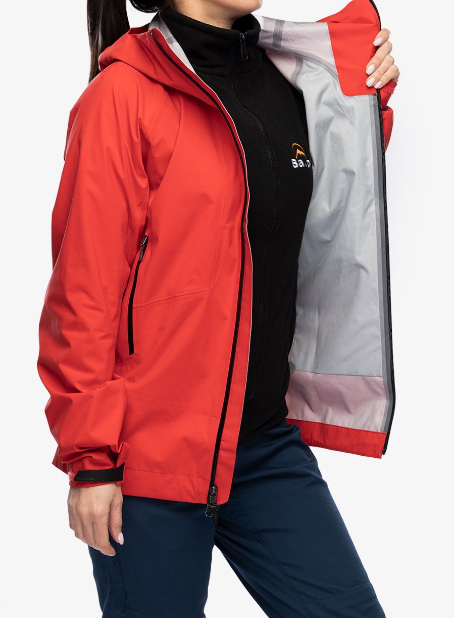 Regenjacke Damen Black Diamond Highline Stretch Shell - coral red
