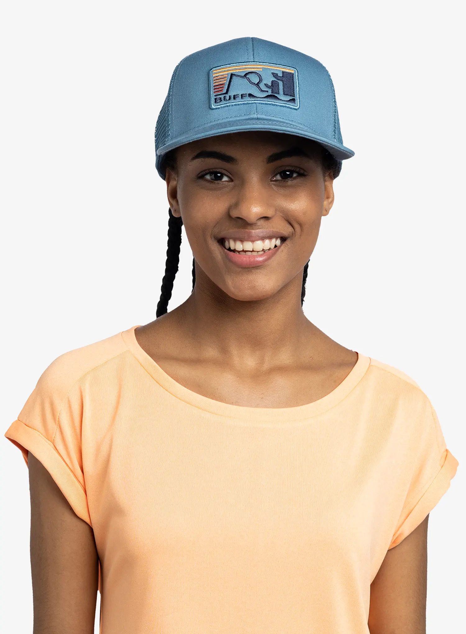 Cap Buff Explore Trucker Cap - nidus blue