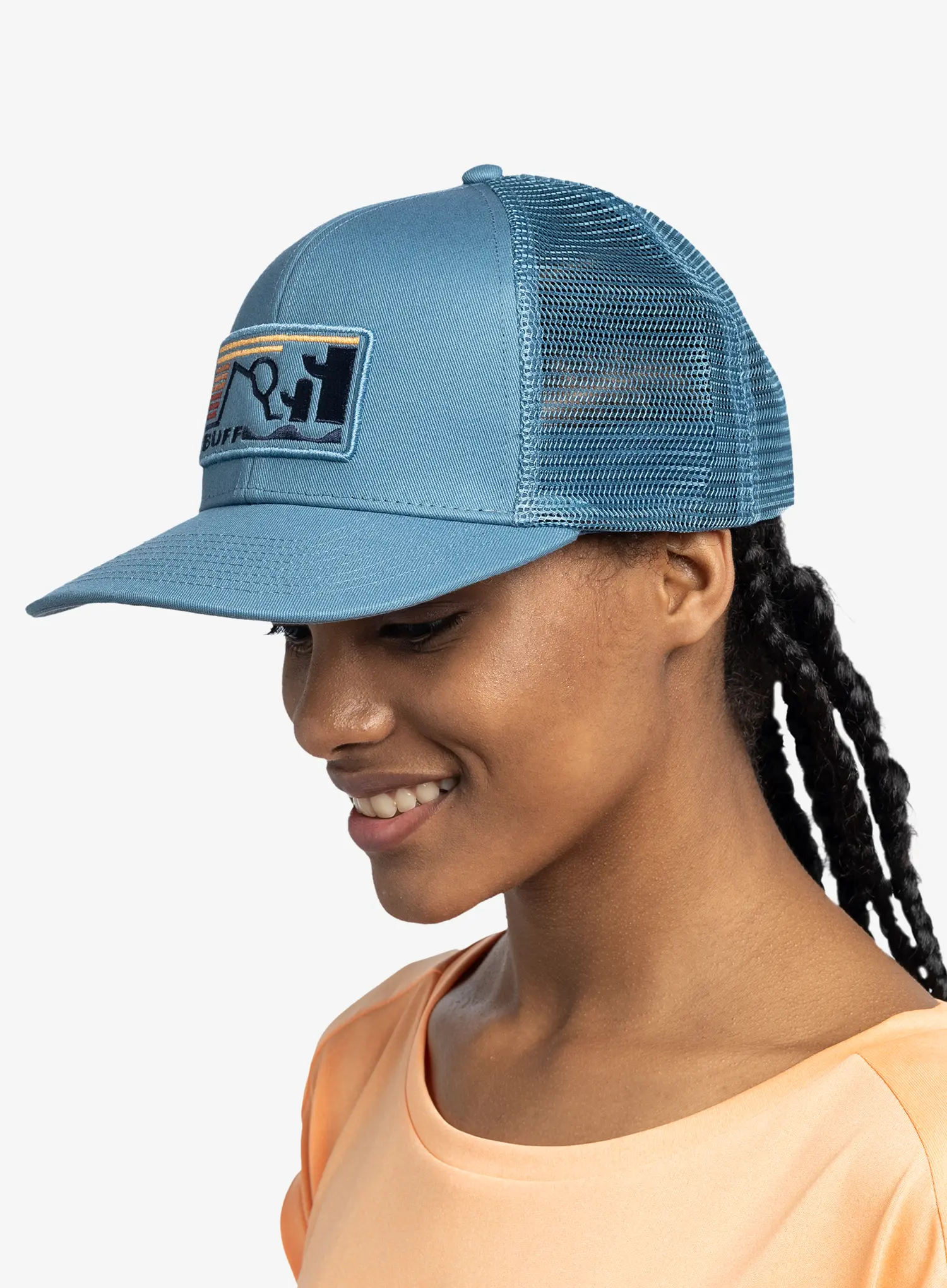 Cap Buff Explore Trucker Cap - nidus blue