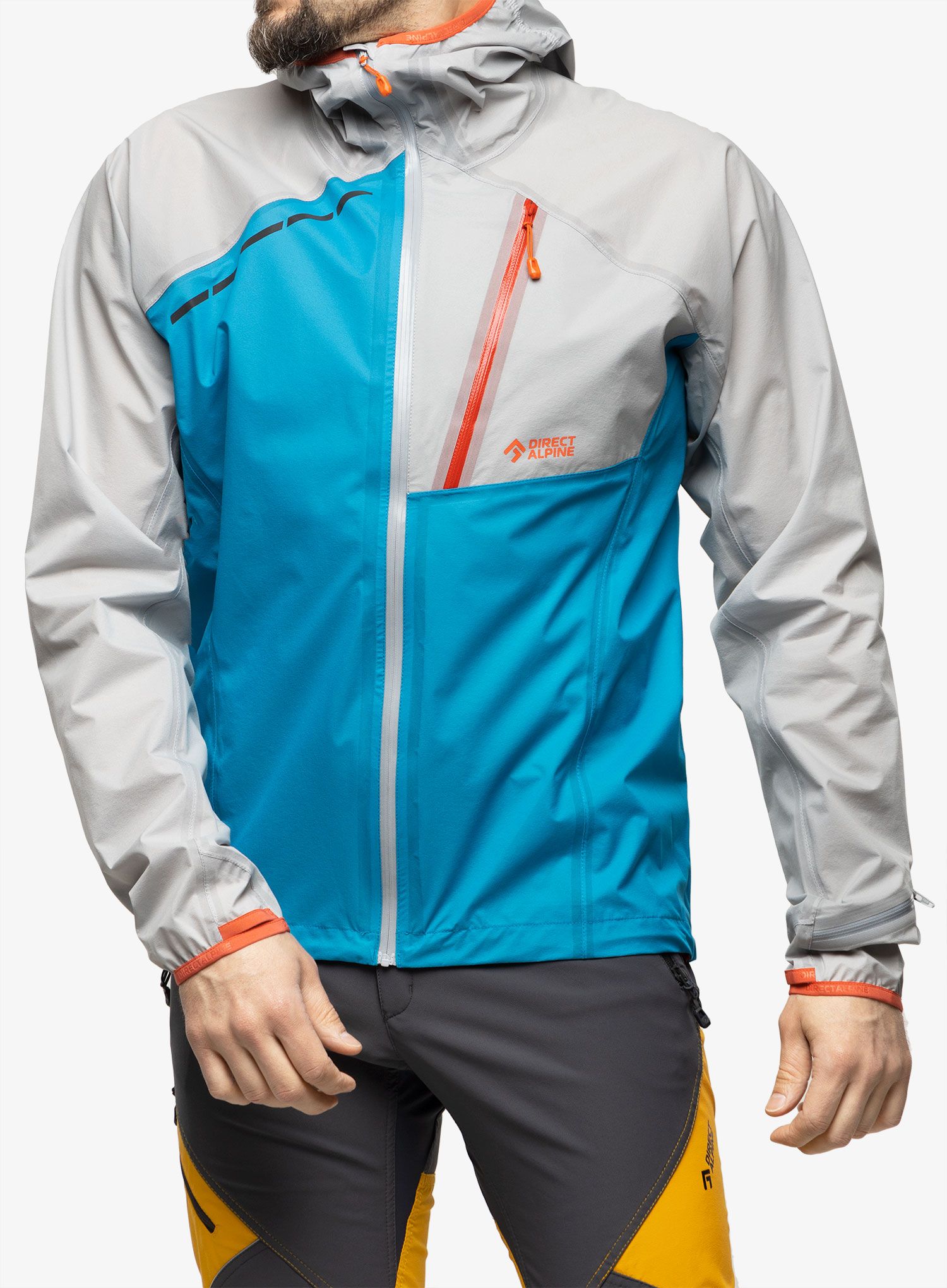 Regenjacke Direct Alpine Cyclone - ocean/grey