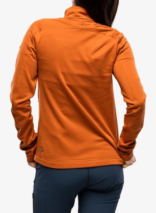 Pullover mit Reißverschluss Damen Fjallraven Abisko Lite Fleece Jacket - terracotta brown